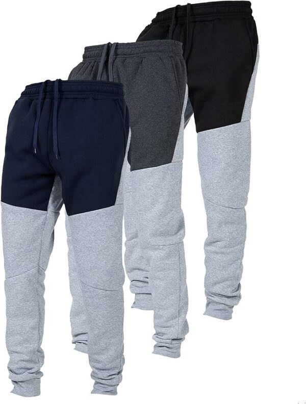 Ultra Performance 3 Pack Fleece Active Tech Joggers for Men