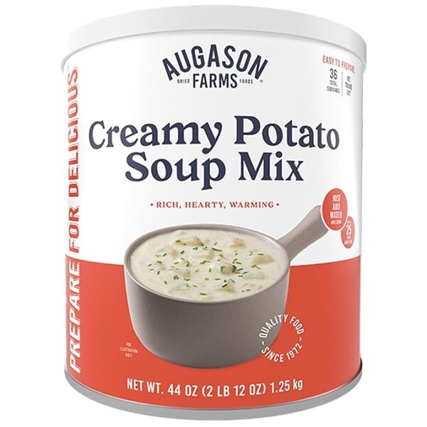 Augason Farms Creamy Potato Soup Mix Can