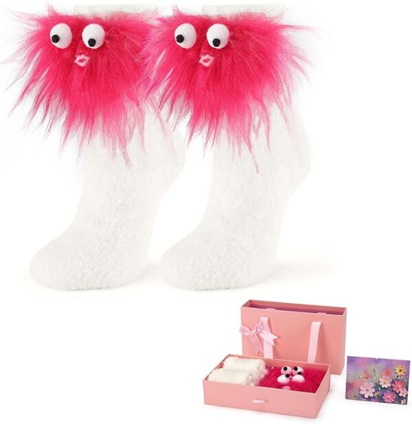 Cute Crazy Fuzzy Socks Super Soft Funny Gift for Girls Women