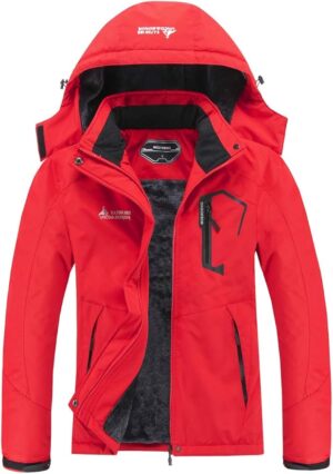 MOERDENG Women's Waterproof Ski Jacket