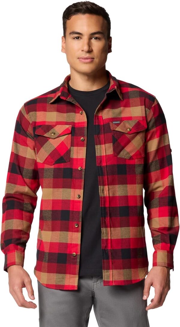 Columbia Men’s Bearmouth Springs Roll Up Flannel Long Sleeve Shirt