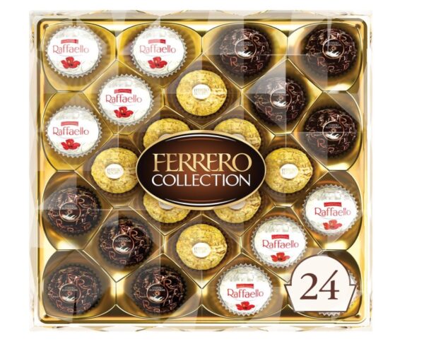 Ferrero Rocher, 24 Ct, Premium Gourmet Assorted Hazelnut Milk Chocolate